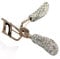 Bestbling Bling Strass Make-up Wimpernzange mit Ersatz-Silikon-Druckpads und Federbelastung, kein Kneifen oder Ziehen (Silber)