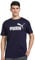 Puma Ess Logo Tee Camiseta de Deporte, Peacoat, M Hombre