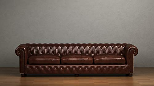 jvmoebel Chesterfield Couch Polster Klassische Sofa Couch Leder Big XXL Leder Textil 295