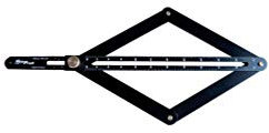 Holzprofi Fausse Équerre pour Scie à Onglet 300 mm - Accessoire de Scie à Onglet - Équerre - Pour Bois - Noir - Capacité de Biseau - Outil Nu