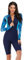 Beachkini Women Sun Protection Swimwear Long Sleeve Swimsuit One Piece Zip Up Surfwear Rash Guards,21,L