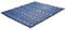 Bo-Camp Outdoor Teppich Oxomo Camping Vorzelt Markisen Teppich Balkon Zelt Boden blau M