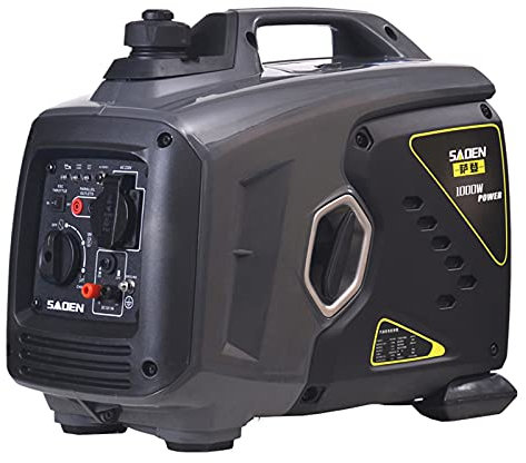 Gmjay Generatore di Benzina Portatile Silenzioso da 1000 W Motore Elettrico Generatore di Inverter Digitale a Benzina a Gas per Uso Domestico