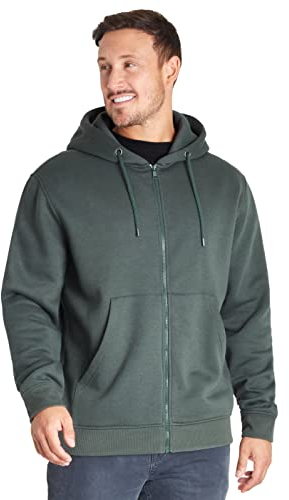 CityComfort Hoodie Herren Reißverschluss Kapuzenjacke, Basic Pullover Herren Zip Hoodie (Khaki, M)