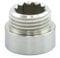 Hot Flow | 10mm Rigid Radiator Valve Extensions 1/2 inch BSP (Satin Nickel)