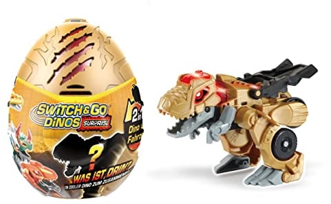 Vtech Switch and Go Dinos Surprise Ei – Überraschungsei mit Dino-Auto-Transformer – 2-in-1 Spielzeug mit Geräusch- und Lichteffekten – Für Kinder von 3-8 Jahren
