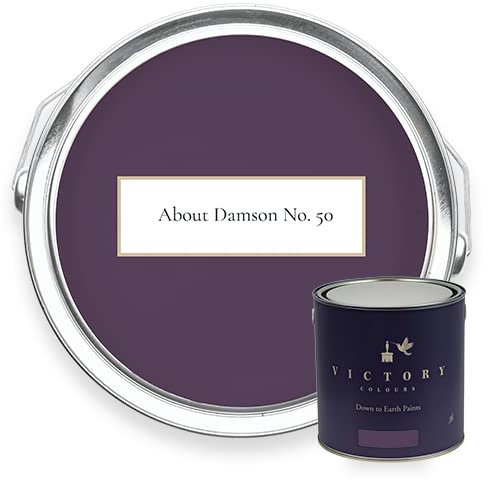 Victory Colours About Damson - 5 Litres - Kitchen/Bathroom Emulsion (Soft Sheen)