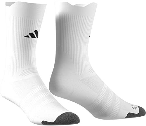 adidas Unisex Football Crew Performance Socks Light, white/black, 6.5-8