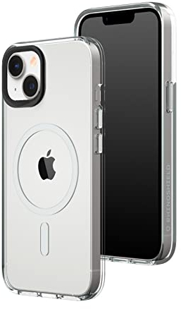 RHINOSHIELD Coque Transparente Compatible avec Magsafe pour iPhone 13/14 | Magnétique supérieure, résistance au jaunissement avancée, Coque Transparente protectrice et Personnalisable pour téléphone
