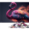 CARGIS 1000 Teile Puzzle für Erwachsene - Tier Flamingo, Modernes Design, Hochwertiger Karton, 26x38cm, Ab 12 Jahren