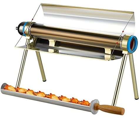 Barbacoa Horno solar Cocina solar Estufa de campamento Utensilios de cocina compactos for acampar Horno al aire libre Parrilla for acampar con energía solar for acampar al aire libre Mochilero Senderi