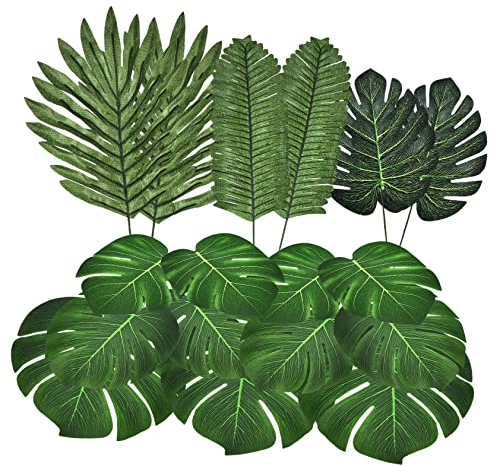 COLLBATH 30stücke Künstliche Monstera Simulation DIY Dekor Für Zuhause Büro Tisch Party Künstliche Für Layout-dekor Realistisches