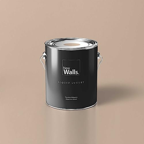 New Walls Premium Peinture murale beige clair Liquid Luxury émulsion d'intérieur - 5 L