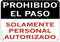 Señal de advertencia Prohibido El Paso Solamente Personal Autorizado Señal de Negocios Señal de Negocios Señal de Aluminio Metal Estaño