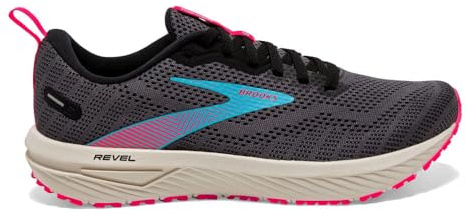 Brooks Damen Revel 6 Laufschuhe Neutralschuh Black/Ebony/Bluefish - Schwarz 40