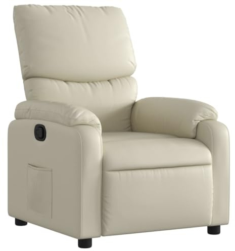 vidaXL Relaxsessel Creme Kunstleder
