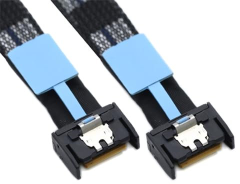 Xiwai PCI-E 5.0 MCIO Mini Cool Edge IO PCI-E 4i 38-poliger Stecker auf MCIO 4i SFF-TA-1016 Verlängerungskabel, 50 cm