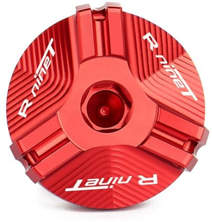 KAnduo Für BMW Für R 1200 NineT 2013-2019 Für R 1200 NineT Reine 2017 Moto CNC Motor Öl Füllstoff Stecker Kappe(Rot)