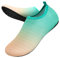 WateLves Badeschuhe Herren Damen Wasserschuhe Strandschuhe Schwimmschuhe Aquaschuhe Schnell Trocknend Barfußschuhe Breathable Surfschuhe Unisex Beach Pool Yoga(Farbverlauf Grün 36/37)