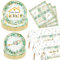 Décorations de fête de pendaison de crémaillère - 122 pièces - Nappe, assiettes et serviettes pour pendaison de crémaillère, décoration de mariage, pour 40 personnes