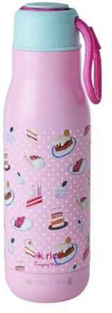 Rice - Edelstahl-Trinkflasche mit süßem Kuchenaufdruck – 12 Stunden heiß/24 Stunden kalt – 500 ml