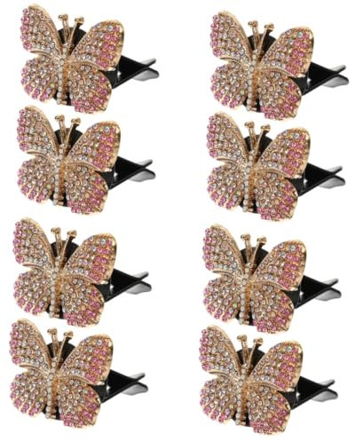 Mobestech 8stücke Auto Vent Clips Schmetterling Aromatherapie Luftdiffusor Für Frauen Elegantes Auto Innenraum Zubehör Sorgt Für Gleichmäßige Duftverteilung