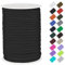 CAMAL Paracord 4mm Polypropylenseil 7-Strang Core 30m Starke Schnur Paracord Armbänd Schnur Reißfest Utility Seil 4mm Hält bis zu 70kg, Seile für Camping, Zeltspanner (Schwarz)