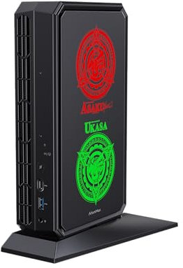 AtomMan G7 PT MINI PC AMD Ryzen 9 7945HX, 16C/32T,32GB DDR5 1TB SSD,8 GB GDDR6,AMD Radeon RX 7600M XT Mini Gaming PC, HDMI2.1/DP2.0/USB-C,WiFi7,BT5.4,2.5G LAN,2xPCIe4.0&PCIe5.0 SSD slots