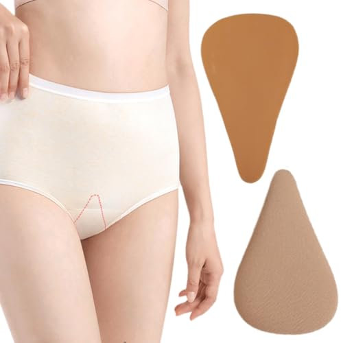 GXGM 2 Stück Anti Cameltoe Slip, Camel Toe Slip, Cameltoe Einlage, Lässt Unerwünschten Camel Toe Cameltoe Verschwinden,Deine Leggins,Jeans Sitzen Perfekt,Wiederverwendbar(Braun)