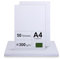 A4 Kartonpapier 300g/m² – 50 Blatt Dickes Papier für Drucker – Premium Drucker Papier Weiß – Unbedrucktes Papier für Basteln, Präsentationen, Grußkarten – Weißes Papier A4 Druckerpapier