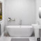 Bathroom Panels Direct High Gloss White Sparkle 1m x 2.4m Shower Wall Panels Bathroom Wall Panels PVC cladding Wet Room