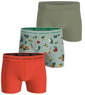 Björn Borg Men's Cotton Stretch Boxers (3-Pack) – Soft, Breathable Underwear with Comfort Waistband (UK, Alpha, L, Regular, Regular, MP004)