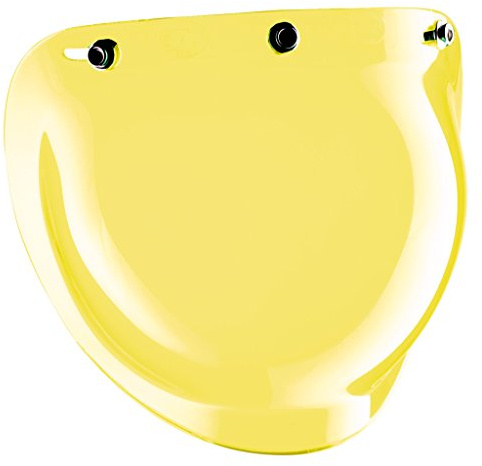 Bandit Helmets Blasenvisier für Jethelm, 3-Punkt-Visier mit UV-Schutz und kratzfest, Vintage-Stil, JETVISI