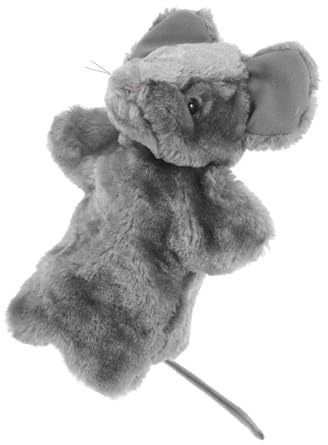 BRIGHTFUFU Handpuppe Maus Plüsch Für Kinder Und Erwachsene Weiche Stofftier Handpuppe Waschbar Für Rollenspiele Und Geschichtenerzählen