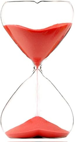 Dekorative Sanduhr, Liebes-Sanduhr, rotes Geburtstagsgeschenk for Freunde, 15 Minuten