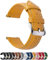 Fullmosa 12 Farben Uhrenarmband, Axus Serie Lederarmband Ersatz-Watch Armband mit Edelstahl Metall Schließe für Herren Damen 20mm Grün