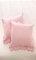 Kopfkissenbezug Kissenbezüge mit Saum Rüschen Baumwolle Rosa 65 x 65 cm 2 Stück Bettwäsche European Euro Square
