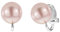 Osira Orecchini a clip - Perla 10 mm rosa - placcati platino - 118004/L