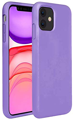 Compatible with iPhone 11 PRO MAX 6.5 Inch 2019 case Liquid Silicone Mobile Liquid Silicone Case with Microfiber Lining,Matte Finish Coating Grip Shock-Absorption Bumper-Purple