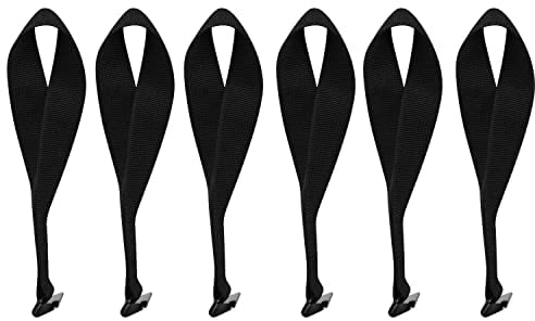 HEYTRIP 6 Pack Cargo Tie-Down Door Hook Straps for Any Car Top Luggage,Compatible with Most Cars