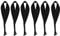 HEYTRIP 6 Pack Cargo Tie-Down Door Hook Straps for Any Car Top Luggage,Compatible with Most Cars