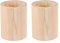 Healifty Pot à crayons rond en bois pour bureau à domicile