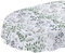 Wachstuchtischdecke abwaschbar Garten Tischdecke Wachstuch Rund Oval Eckig Indoor Outdoor Blätter Silber Grün Oval 200x140cm