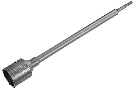 Wandbohrer, 60 mm, Beton, Stein, Lochsäge, Cutter, 390 mm, Bohrtiefe, runder Schaft mit Schaft für Schlagbohrmaschine SDS X4