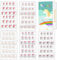 Allstarry 120pcs 5 pack French Children Nails Press on Pre-glue Full Cover Short French False Nail Kits Lovely Gift for Children Little Girls Nail Art Decoration (Flower Series)