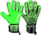 Keeperking Torwarthandschuhe Erwachsene Kinder Jugend mit und ohne Fingerschutz Fußballhandschuhe abnehmbar fingersave 4mm Unisex (7,Grün-Abnehmbar FS)