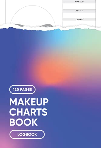 Makeup Charts Book: Blank Makeup Face Chart Worksheets for Makeup Lovers to Organize and Plan their Designs, Face with Opened Eyes Sheet - Perfect for ... Students & Makeup Artists - 6” x 9” 120 Pages