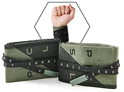 PicSil Handgelenkbandagen für Cross-Training, 100% Baumwolle, Beugt Verletzungen, Sehnenentzündungen vor, Für Bodybuilding, Boxen, Gymnastik, Calisthenics, Fitnes, für Männer und Frauen (Green)