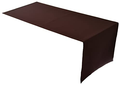 Lemos Home Hochwertiger Tischläufer Tischwäsche aus 100% Baumwolle Kollektion Konzept, Farbe & Größe wählbar (Tischläufer - 30x100cm, Chocolate)