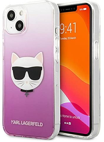 Karl Lagerfeld KLHCP13SCTRP Hülle für iPhone 13 Mini 5,4 rosa Choupette Head